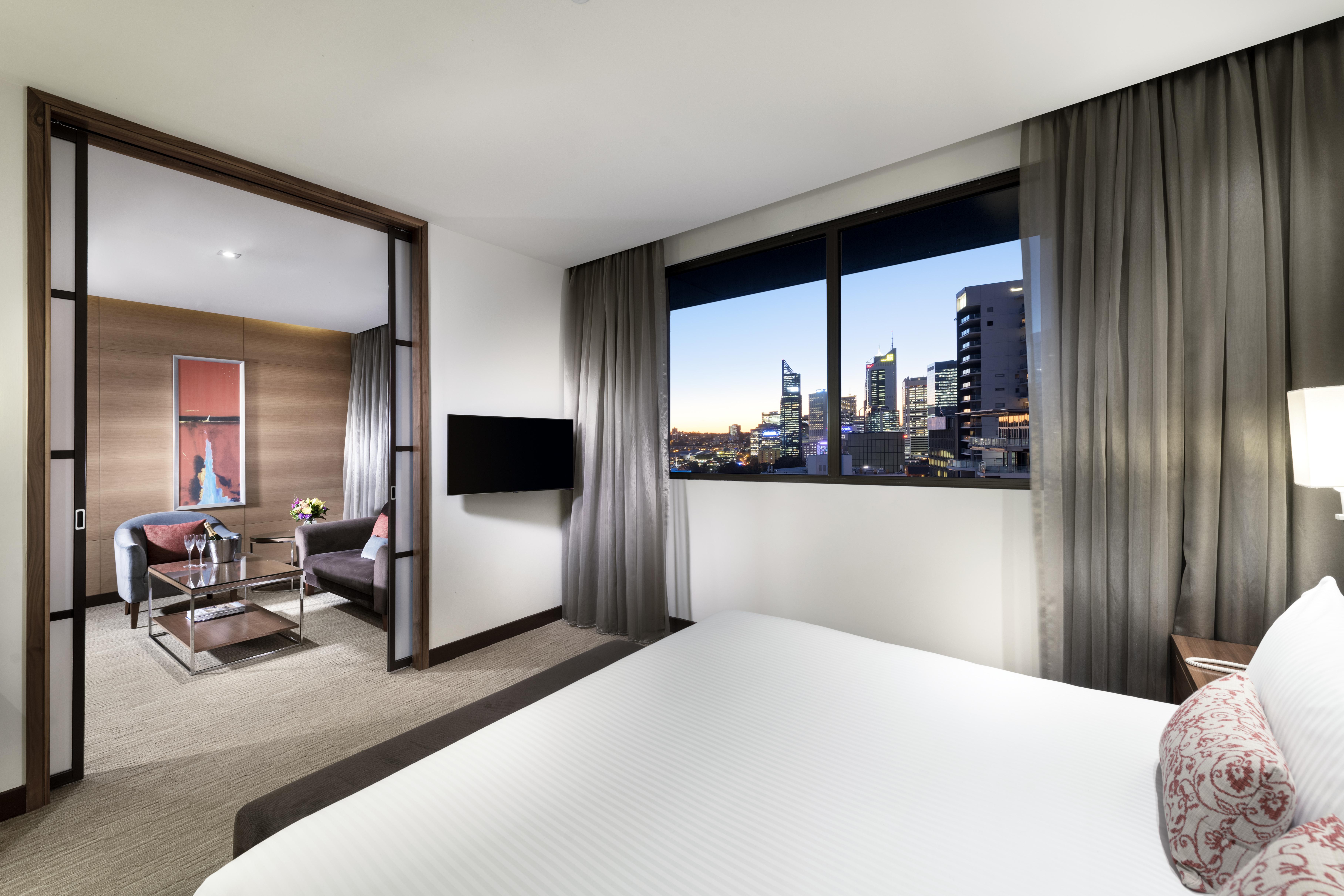 Pan Pacific Perth Ξενοδοχείο Εξωτερικό φωτογραφία A bedroom at the hotel